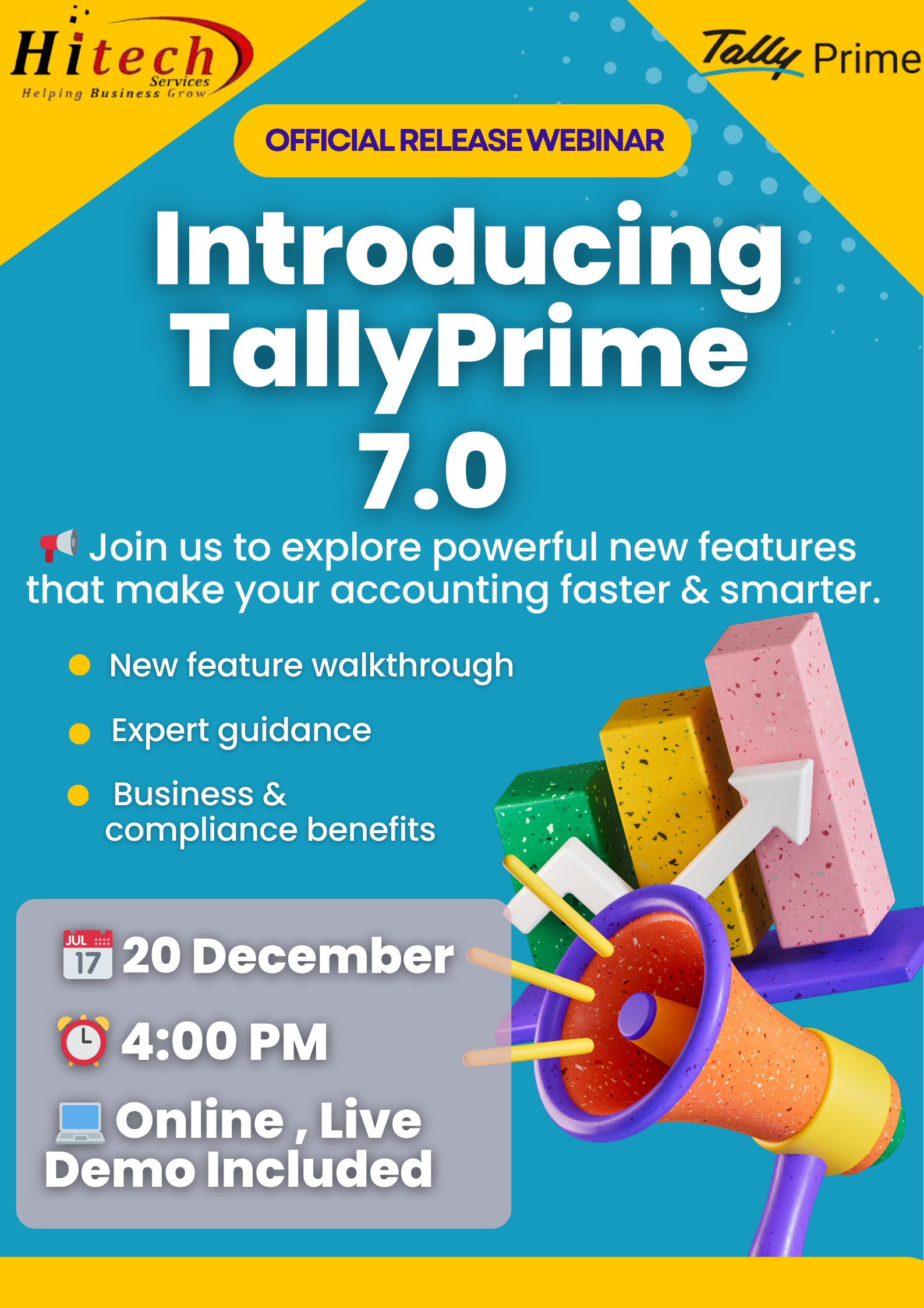 Poster of Webinar on TallyPrime